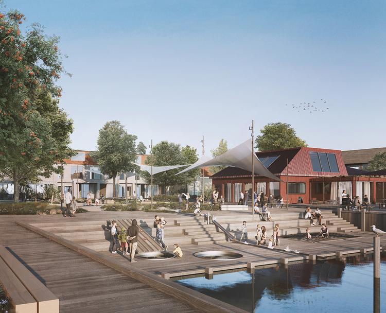 Havnetorvet i Hedensted